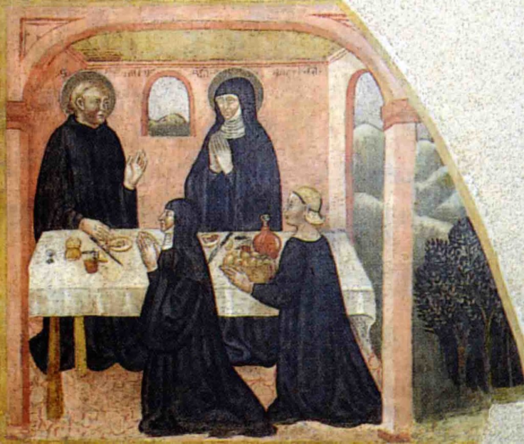 JACOPO LOSCHI, Leggenda dei santi benedetto e Scolastica - Parma, Camera di San Paolo