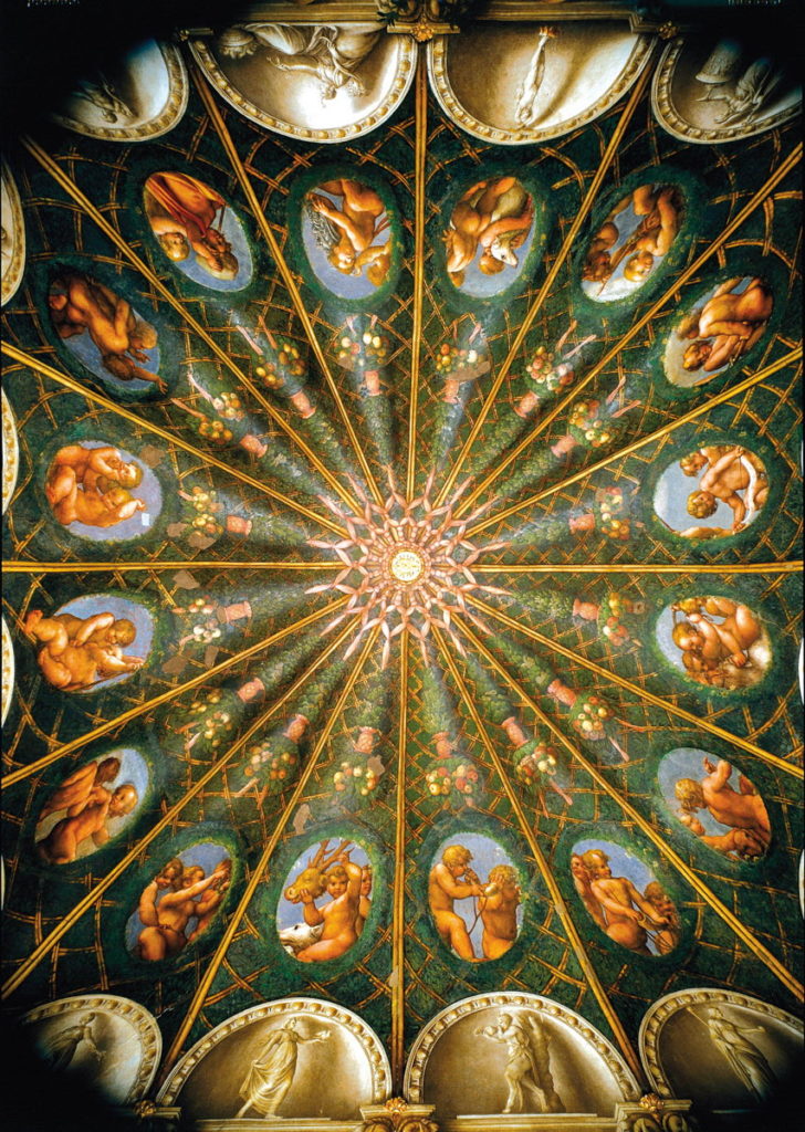 11a - ANTONIO ALLEGRI, IL CORREGGIO, Camera di San Paolo, gli affreschi della volta