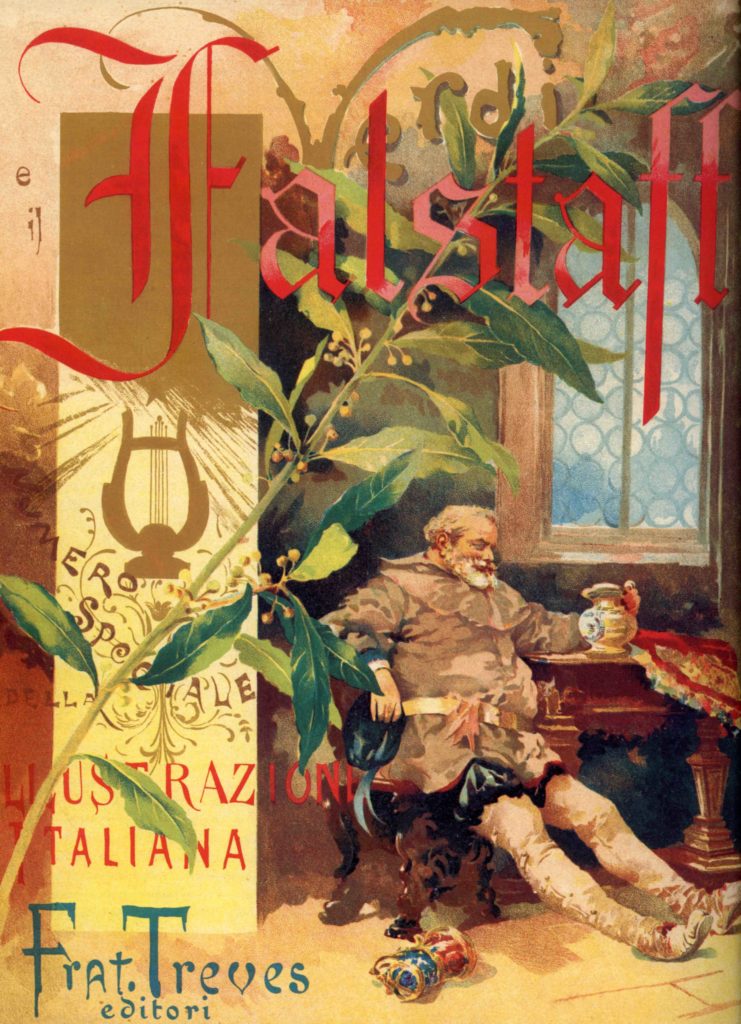 22.08 -  Copertina del numero speciale de %22L'illustrazione italiana%22 per la prima del Falstaff di Giuseppe Verdi, 9 febbraio 1893 - Parma, Casa della Musica